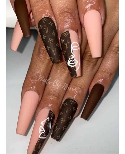 red louis vuitton clutch nails|louis vuitton nail salon ideas.